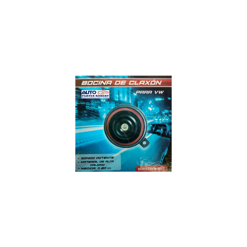 BOCINA VW SEDAN CLAXON PLANA TIPO ORIGINAL 12V OEM.