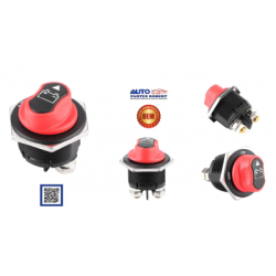 BOTON CORTA CORRIENTE 200 AMPERES 12 Y 24 VOLTS UNIVERSAL DESXONEXION DE LA RED ELECTRICA AUTOMOTRIZ OEM.