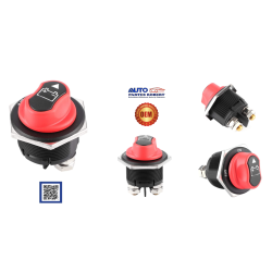 BOTON CORTA CORRIENTE 200 AMPERES 12 Y 24 VOLTS UNIVERSAL DESXONEXION DE LA RED ELECTRICA AUTOMOTRIZ OEM.
