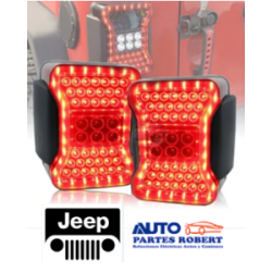 CALAVERA LED JEEP GRANGLER JK ESTILO 2019 JUEGO 2 PIEZAS  CALIDAD ORIGINAL