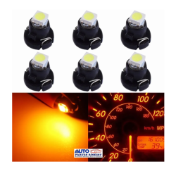 FOCO LED T3 8mm AMBAR TABLERO DE MANDOS E INSTRUMENTOS AUTOS Y MOTOCICLETAS  OEM.