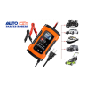CARGADOR DE BATERIA FOX SUR NARANJA 4 AH 100AH FUNCIONA COMO MANTENEDOR Y CARGADOR INTELIGENTE 12AH   2.5 HORAS 20AH - 5 HORAS 4