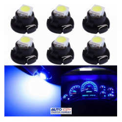 FOCO LED T3 8mm AZUL TABLERO DE MANDOS E INSTRUMENTOS AUTOS Y MOTOCICLETAS  OEM.