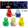 FOCO LED T3 8mm BLANCO  TABLERO DE MANDOS E INSTRUMENTOS AUTOS Y MOTOCICLETAS  OEM.