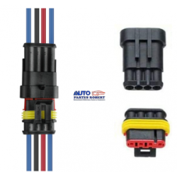 CONECTOR 4 VIAS RAPIDO CON SEGURO UNIVERSAL REFORZADO  OEM.