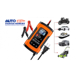 CARGADOR DE BATERIA FOX SUR NARANJA 4 AH 100AH FUNCIONA COMO MANTENEDOR Y CARGADOR INTELIGENTE 12AH   2.5 HORAS 20AH - 5 HORAS 4