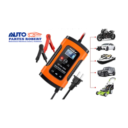 CARGADOR DE BATERIA FOX SUR NARANJA 4 AH 100AH FUNCIONA COMO MANTENEDOR Y CARGADOR INTELIGENTE 12AH   2.5 HORAS 20AH - 5 HORAS 4