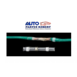 CONECTOR A TOPE BLANCO TERMICO CON SOLDADURA INTERNA CALIBRE 26-24 OEM.