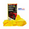 FRANELA DE MICRO FIBRA ALTA CALIDAD COLOR AMARILLO IDEAL PARA EMBELLECER SU AUTOMOVIL O MOTOCICLETA MEDIDA 40.6X40.6X16 CM OEM.