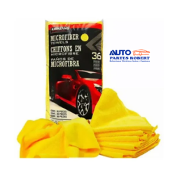 FRANELA DE MICRO FIBRA ALTA CALIDAD COLOR AMARILLO IDEAL PARA EMBELLECER SU AUTOMOVIL O MOTOCICLETA MEDIDA 40.6X40.6X16 CM OEM.