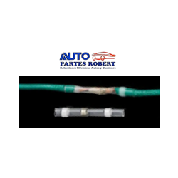 CONECTOR A TOPE BLANCO TERMICO CON SOLDADURA INTERNA CALIBRE 26-24 OEM.