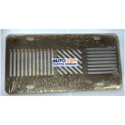 CUBRE PLACA RAYADO ACRILICO COLOR HUMO 1 PIEZA EVADE LAS FOTO MULTAS MEDIDAS 15.2CMX30CMX0.02MM OEM. CPRH