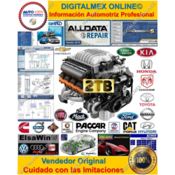 DISCO DURO EXTERNO AUTOMOTRIZ PROFESIONAL ALLDATA  DIAGRAMAS ALGUNOS EN INGLES OTROS EN ESPAÑOL OTROS EN PORTUGES  CON ENTRADA U