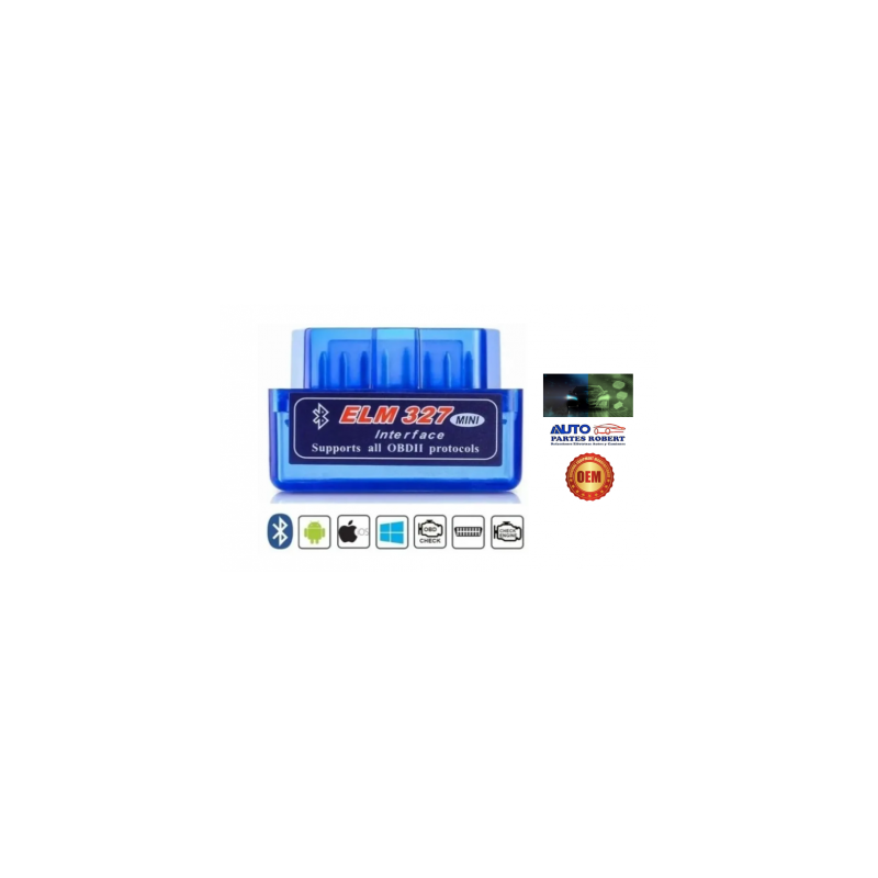 ESCANER AUTOMOTRIZ OBDII BLUETOOTH ANDROID VERSION 2.1 IDIOMA ESPAÑOL INTERFACE  OEM. ELM327