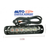 LUZ ESTROBO LATERAL 6 LED TIPO PATRULLA ESCOLTA VARIAS FUNCIONES EN COLOR ROJO AZUL OEM.