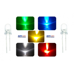 FOCO LED ESCOLAR 5MM COLOR VERDE  OEM.