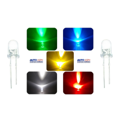 FOCO LED ESCOLAR 5MM COLOR VERDE  OEM.