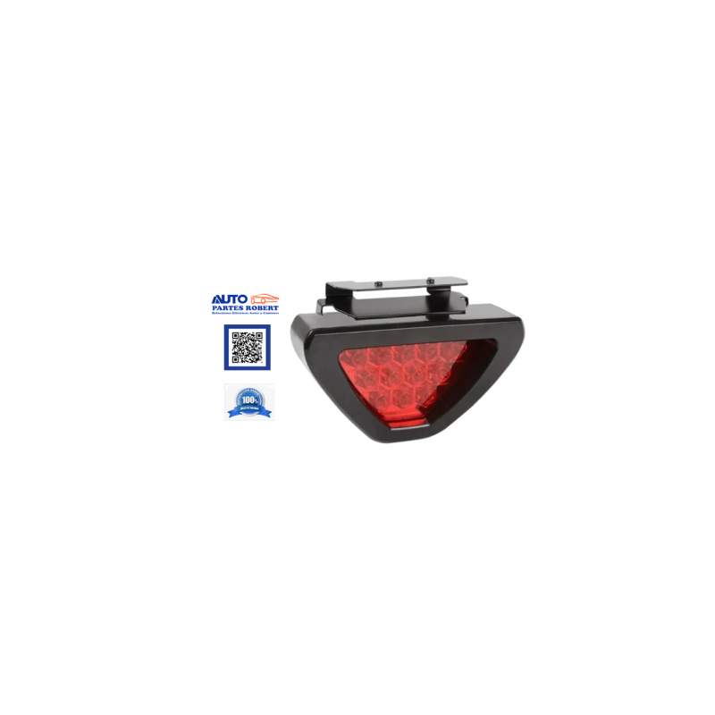 LUZ FRENO FORMULA 1 TRIANGULO CON LED FIJO E INTERMITENTES EXCELENTE PARA AVISO DE FRENO DE EMERGENCIA IDEAL PARA VEHICULOS Y MO