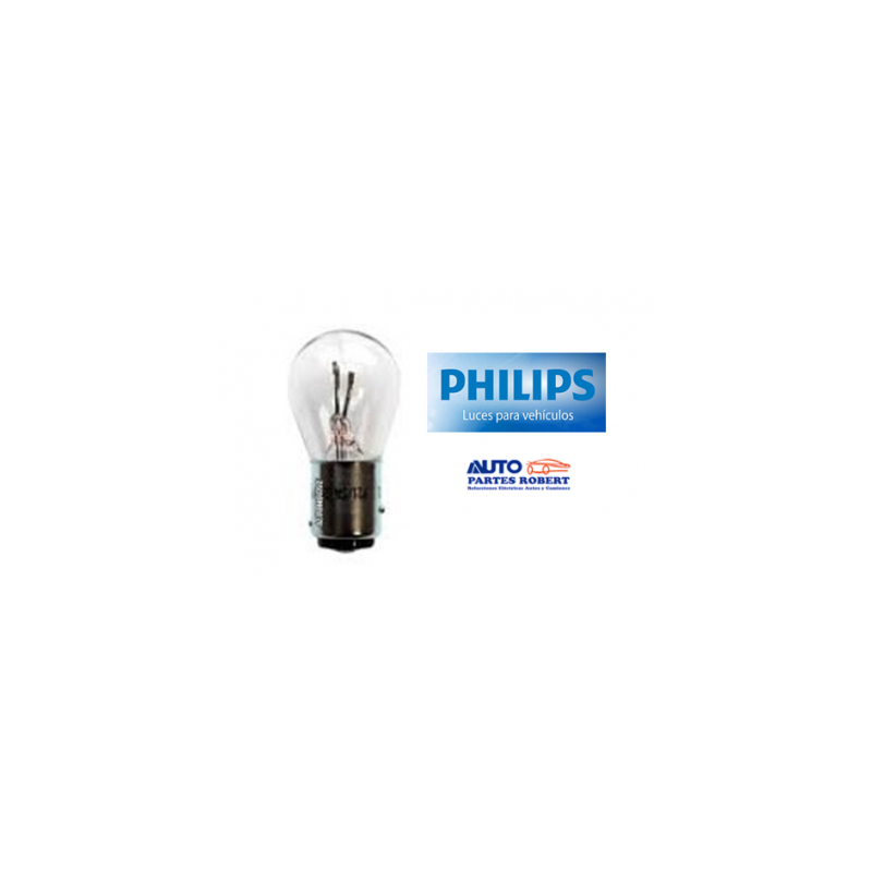 FOCO 1034 12V PHILIPS 2 POLOS PATAS DISPAREJAS CALIDAD ORIGINAL P21 5W  OEM. 12499
