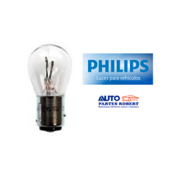 FOCO 1034 12V PHILIPS 2 POLOS PATAS DISPAREJAS CALIDAD ORIGINAL P21 5W  OEM. 12499