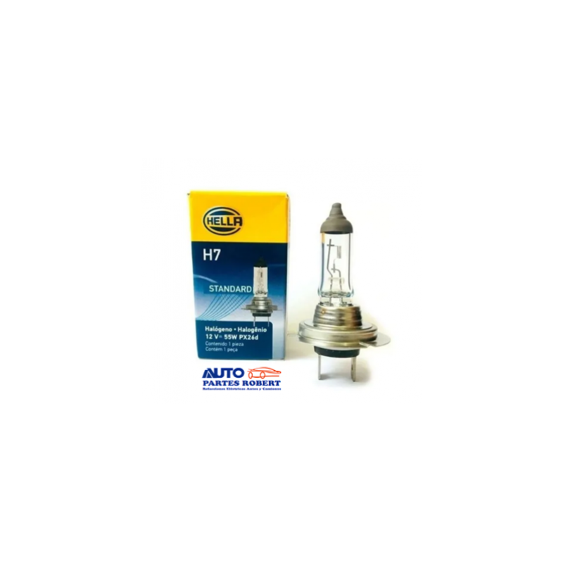 FOCO H7 55W HELLA 12 VOLTS HALOGENO CALIDAD ORIGINAL HECHO EN KOREA  OEM.