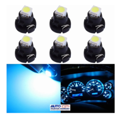 FOCO LED T3 8mm AZUL HIELO TABLERO DE MANDOS E INSTRUMENTOS AUTOS Y MOTOCICLETAS  OEM.