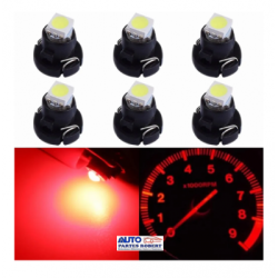 FOCO LED T3 8mm ROJO TABLERO DE MANDOS E INSTRUMENTOS AUTOS Y MOTOCICLETAS  OEM.