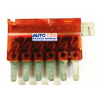 FUSIBLE MICRO 7 TERMINALES 7.5 AMPERES 32 VOLTS COLOR CAFE PARA VEHICULOS HONDA Y MAZDA  OEM.