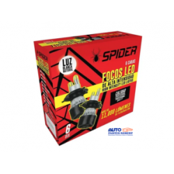 FOCO LED H4 6 CARAS LUZ BLANCA 10.000 LUMENES ALTA ILUMINACION CON FUNCION ALTA Y BAJA  360° OEM.