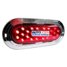 PLAFON LED OVALADO CON CROMO 24LED VARIAS FUNCIONES COLOR ROJO  PLA6572/RD-NHY