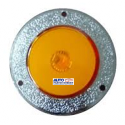 PLAFON LED REDONDO 2  COLOR AMBAR CON GEL Y ESTROBO PARA ATORNILLAR 12 VOLTS Y 24 VOLTS  OEM.