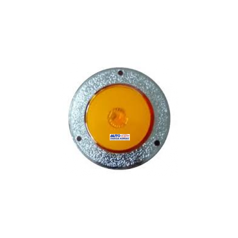 PLAFON LED REDONDO 2  COLOR AMBAR CON GEL Y ESTROBO PARA ATORNILLAR 12 VOLTS Y 24 VOLTS  OEM.