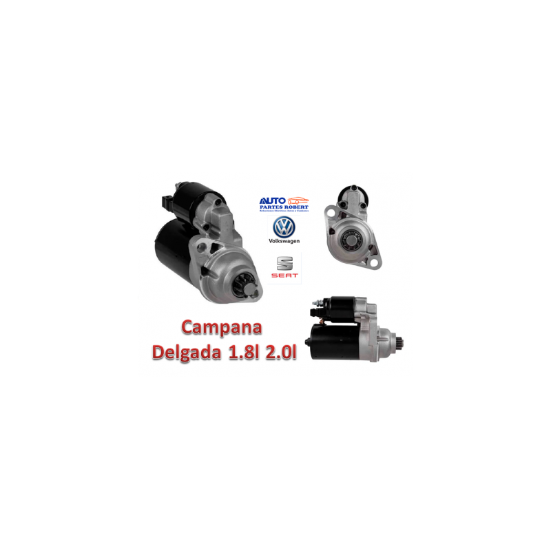 MARCHA JETTA A4 GOLF A4 POLO BEETLE VW IBIZA SEAT 1.8L 2.0L 10 DIENTES SISTEMA BOSCH NOTA IMPORTANTE: CAMPANA DELGADA  OEM.0 001