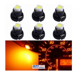 FOCO LED T3 8mm AMBAR TABLERO DE MANDOS E INSTRUMENTOS AUTOS Y MOTOCICLETAS  OEM.