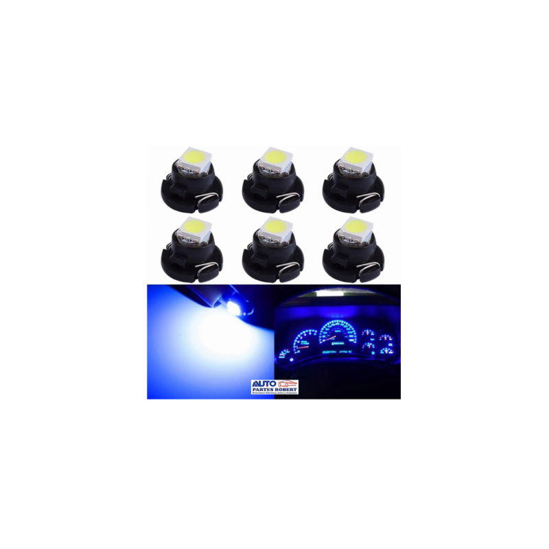 FOCO LED T3 8mm AZUL TABLERO DE MANDOS E INSTRUMENTOS AUTOS Y MOTOCICLETAS  OEM.