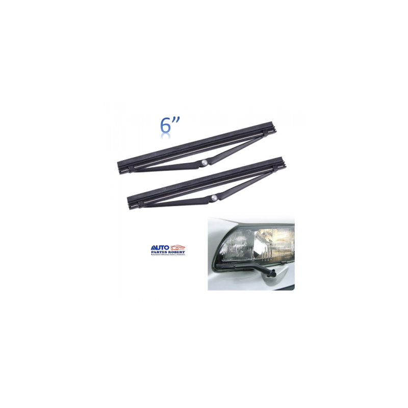 PLUMAS LIMPIA FAROS VOLVO S80 S90 V90 V960 V340 V360 V740 METALICAS 6  PULGADAS  OEM. 274431 JUEGO 2 PZ