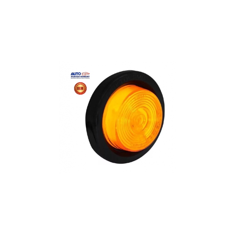 PLAFON 2 PULGADAS AHULADO PARA EMBUTIR DE FOCO INTERCAMBIABLE COLOR AMBAR OEM. TRACTOLAMP