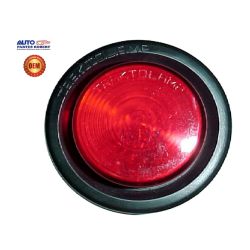 PLAFON 2 PULGADAS AHULADO PARA EMBUTIR DE FOCO INTERCAMBIABLE COLOR ROJO OEM. TRACTOLAMP