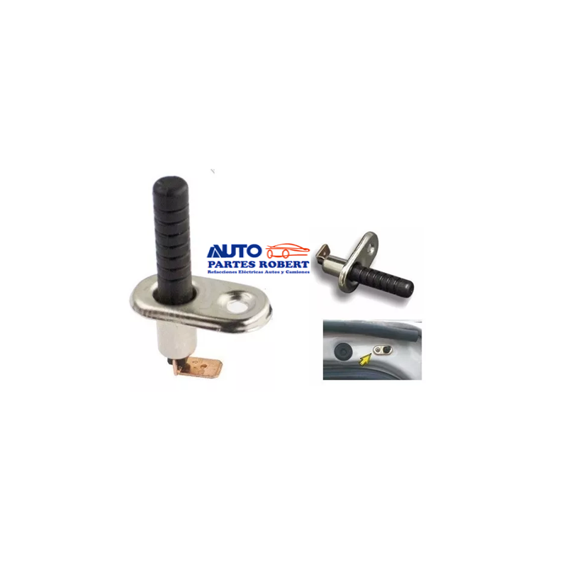 SWITCH PUERTA UNIVERSAL BASE DE METAL RECORTABLE CON TERMINAL DOBLADA  REFORZADO PROYECTOS DE ALARMAS AUTO Y GPS *REFORZADO BASE