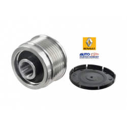 POLEA ALTERNADOR TRAFIC RENAULT 6 RANURAS CON SISTEMA DE CLUCH  OEM. 7700426849
