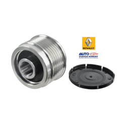 POLEA ALTERNADOR TRAFIC RENAULT 6 RANURAS CON SISTEMA DE CLUCH  OEM. 7700426849