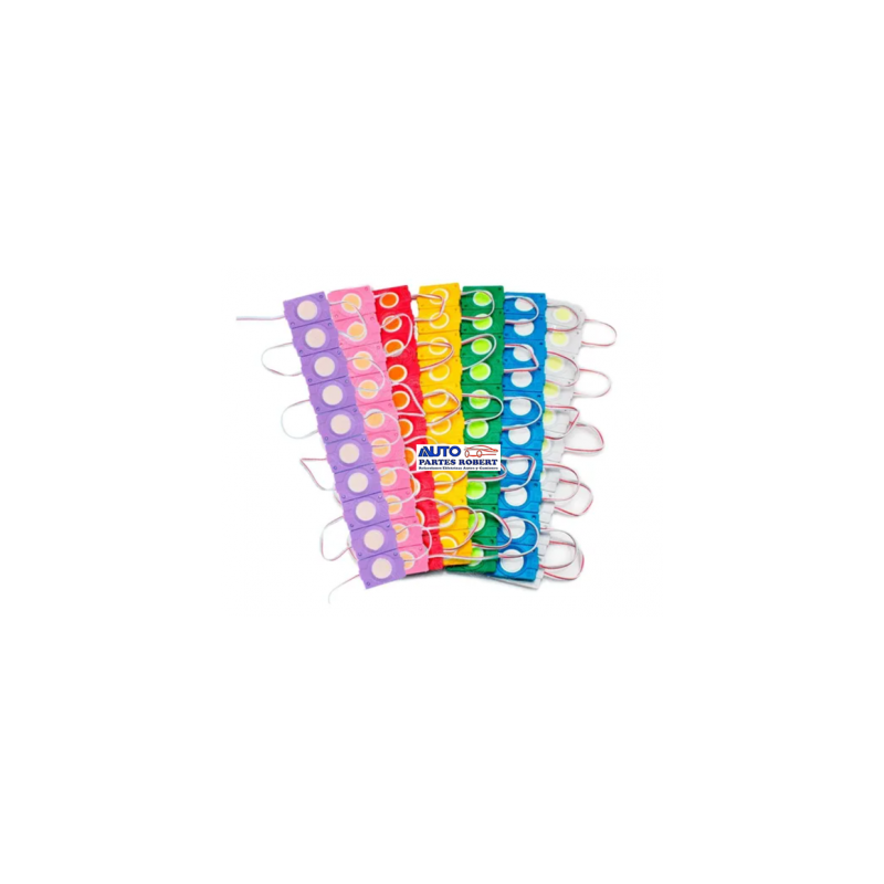 TIRA LED COB MODULO CIRCULO COLOR AZUL UNIVERSAL 2.4 WATS 1 FUNCION  OEM.