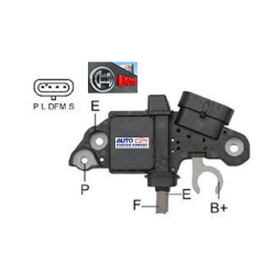 REGULADOR ALTERNADOR SILVERADO CHEVROLET SISTEMA BOSCH TIPO VAMPIRO 4 TERMINALES 12 VOLTS  OEM. F 00M 145 330