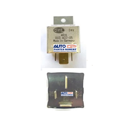 RELEVADOR 4 TERMINALES 24 VOLTS  UNIVERSAL REFORZADO HELLA 03 437-05 MADE IN GERMANY