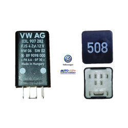 RELEVADOR 508 VW AUDI SEAT CUPRA PRECALENTADOR DE BUJIAS INCANDESENTES VEHICULOS DIESEL TDI 9 TERMINALES 12 VOLTS APLICA : 457 5