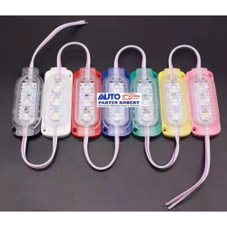 TIRA LED TIPO CHIP 3 LED COLOR AMARILLO EXCELENTE ILUMINACION  OEM.