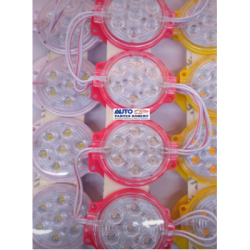 TIRA LED TIPO CHIP REDONDA 7 LED COLOR BLANCA  OEM.