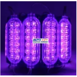 TIRA LED TIPO CHIP 3 LED COLOR MORADO EXCELENTE ILUMINACION  OEM.